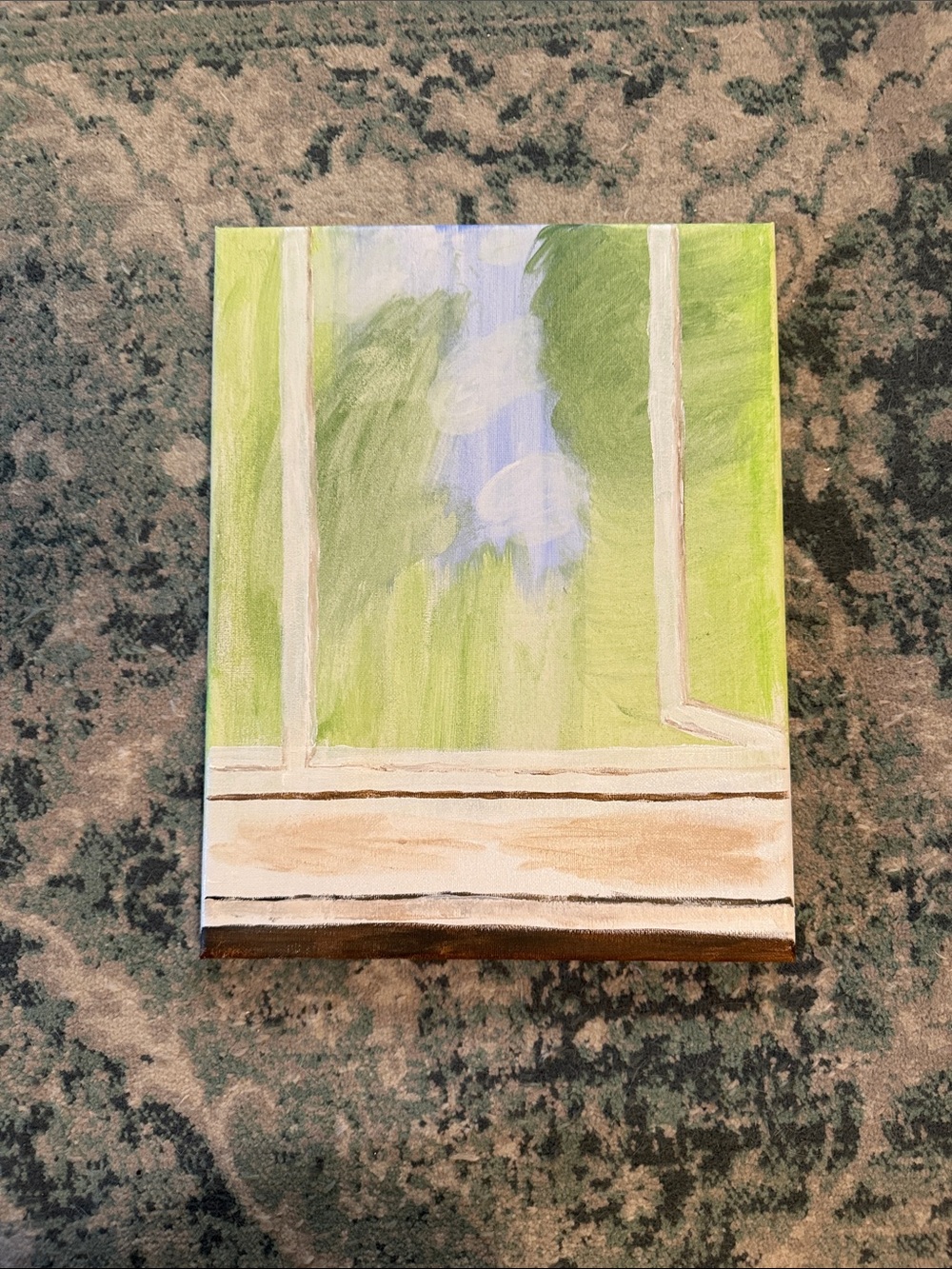 Window View — original, hand-painted, acrylics